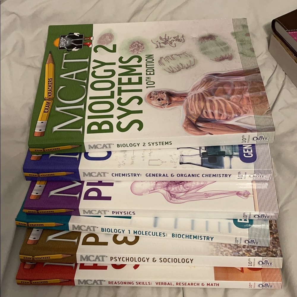 Examkrackers MCAT prep books